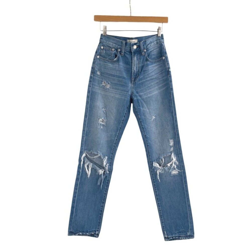 Madewell Womens Size 24 The Perfect Vintage Jeans 100% Cotton Distressed Casual